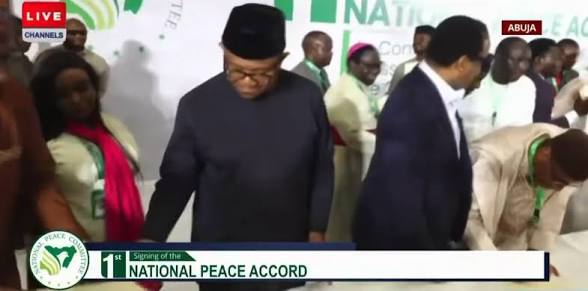 Obi, Others Sign Peace Pact as 2027 Campaign Begins Today